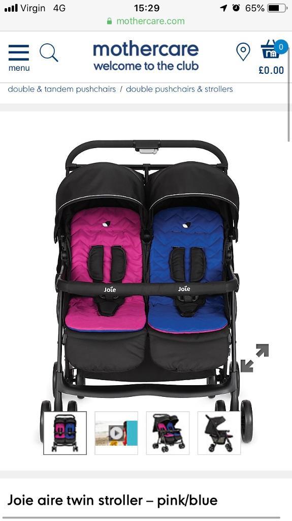 joie double buggy mothercare